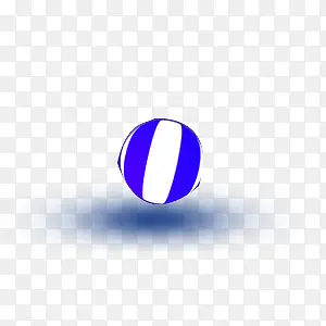 球形蓝色条横浮标装饰