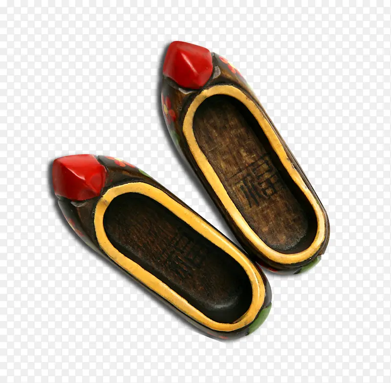 唯美中国风复古鞋木鞋