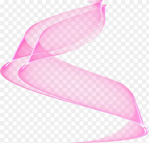 粉色漂浮丝带