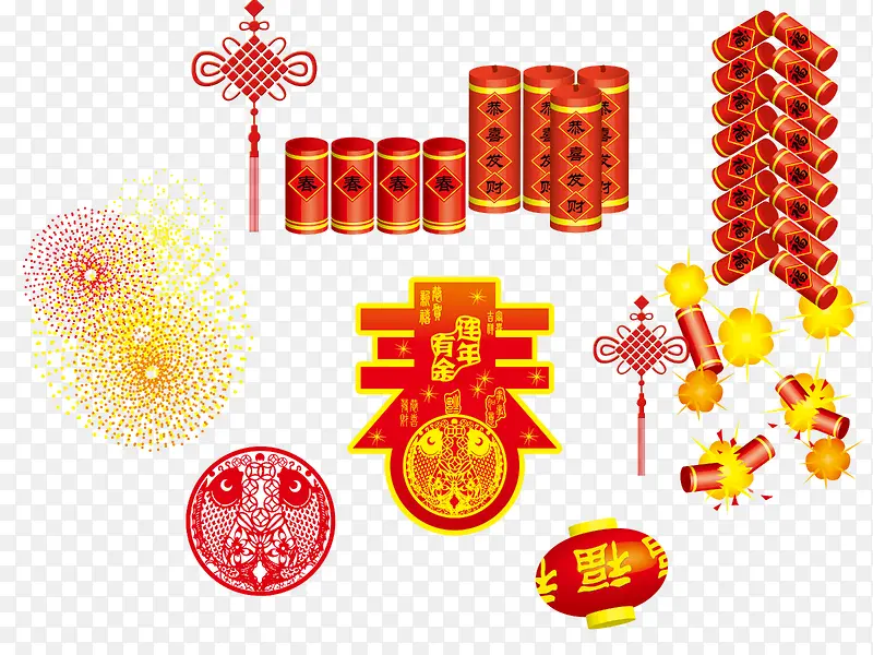 春节节日装饰免抠素材