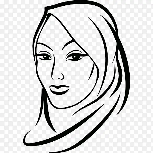 穆斯林妇女图标