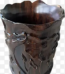 木纹龙纹雕刻水杯