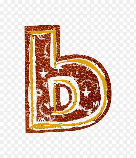 皮革字母b
