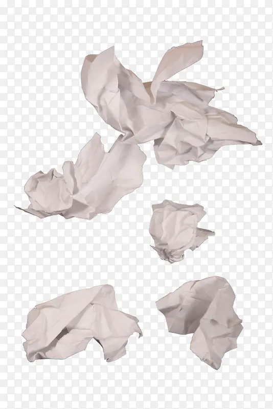 白色废纸团