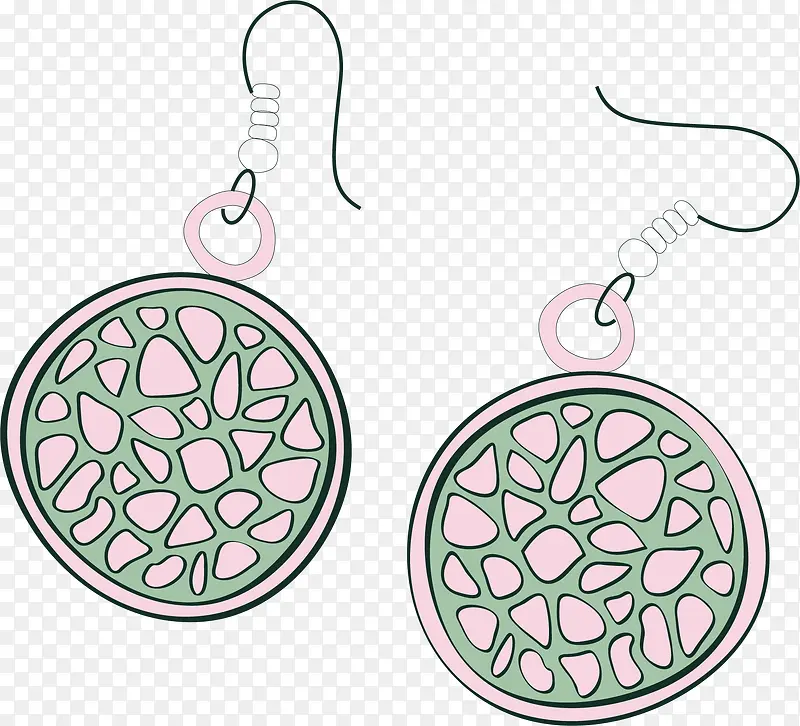 矢量手绘时尚耳环