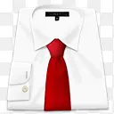 红衬衫领带衬衫和领带