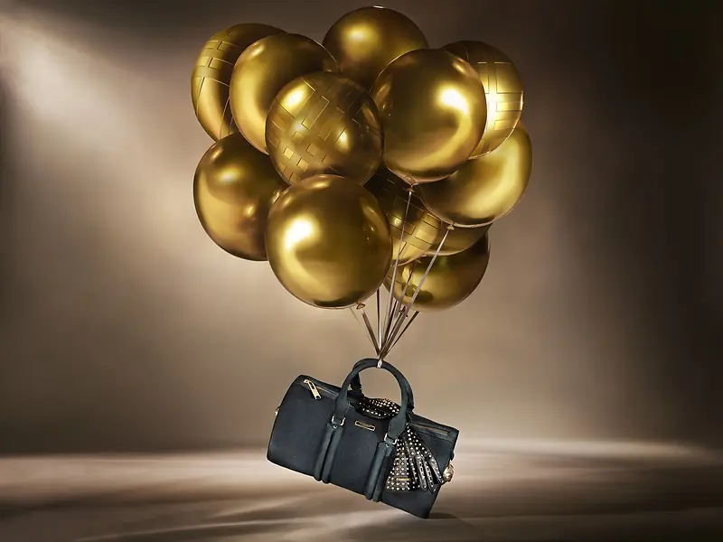 金色气球女式包包