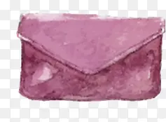 手绘水粉色包包