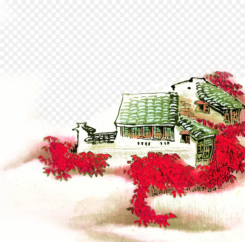 中国风农家房屋装饰
