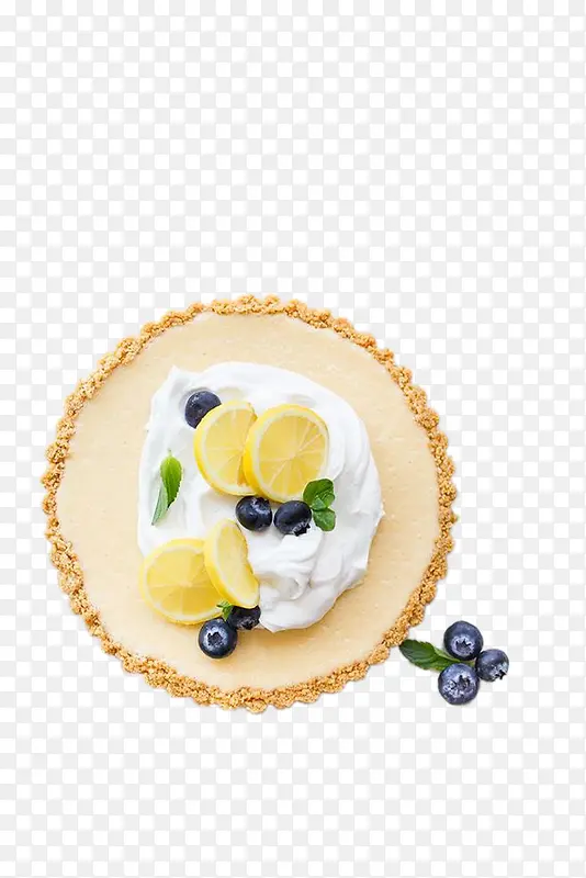 圆形柠檬蛋糕
