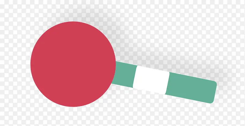 矢量红色罚球拍体育