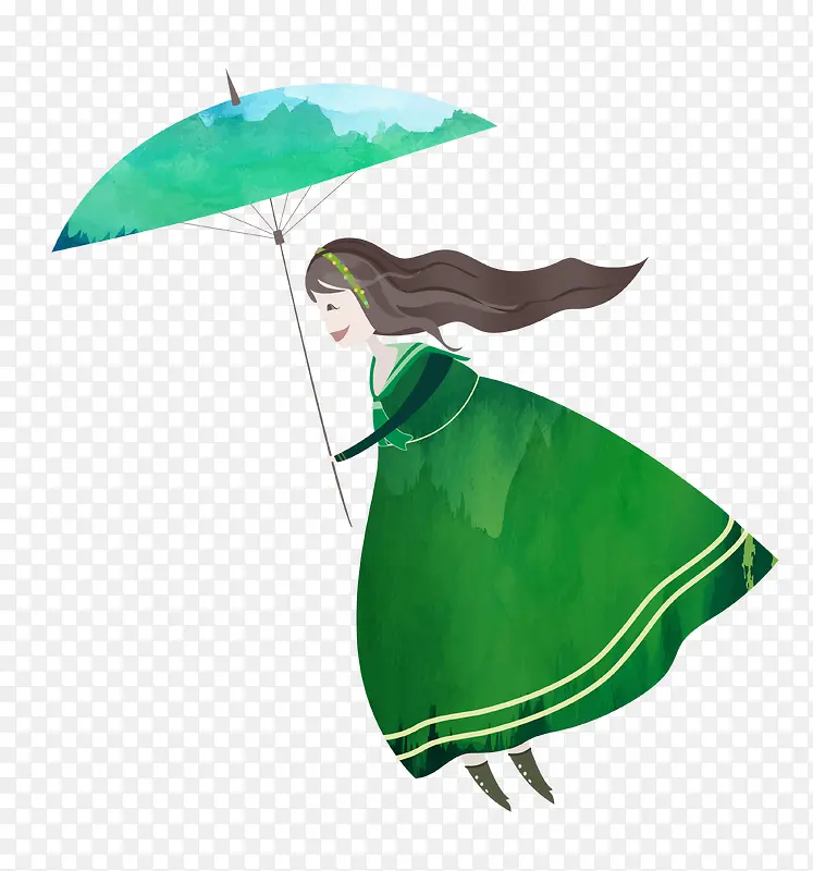 打伞的女人