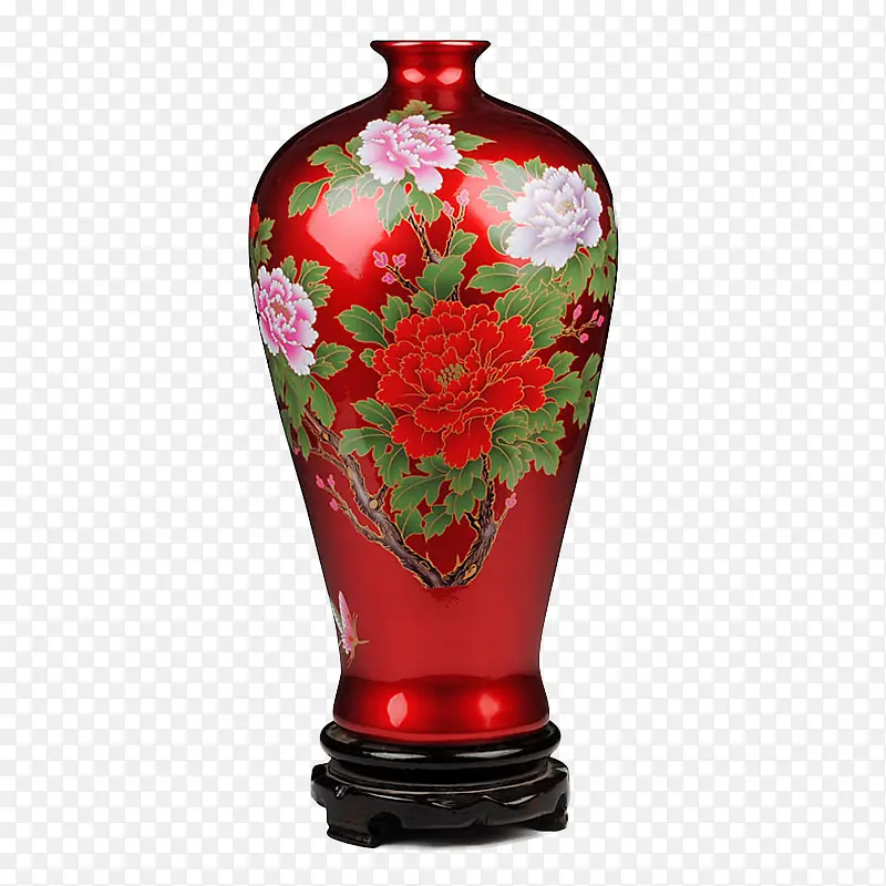 冬瓜瓶子花瓶瓷瓶彩釉