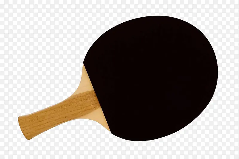黑色面的乒乓球拍