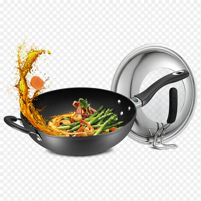 炒菜锅和锅盖
