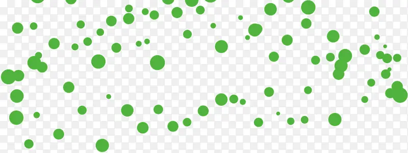 漂浮绿色圆点