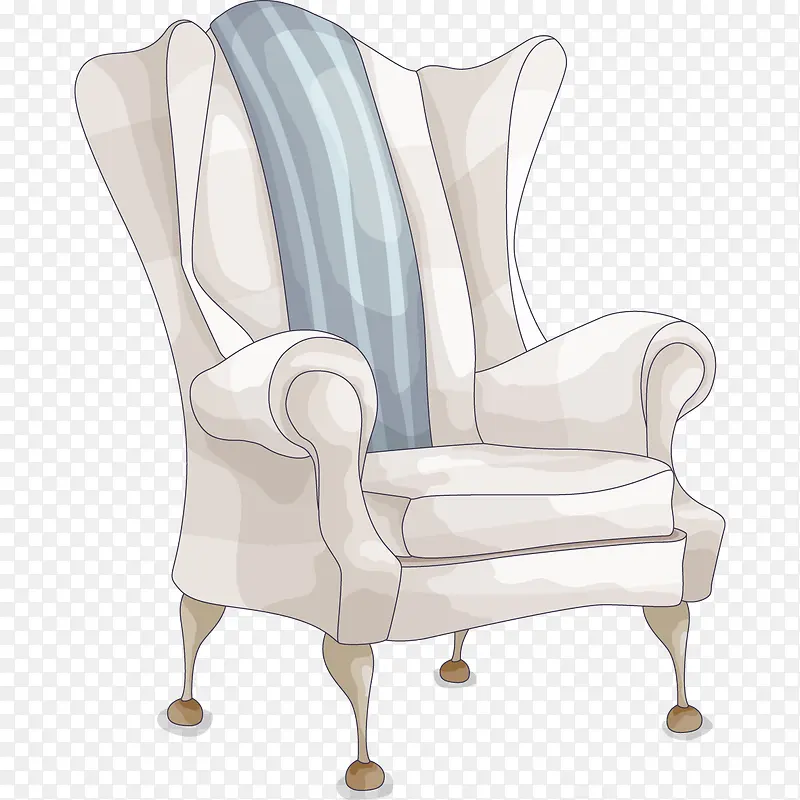 卡通手绘水彩家具装饰设计椅子