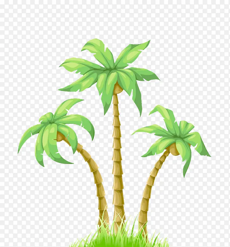 棕榈树夏季插图
