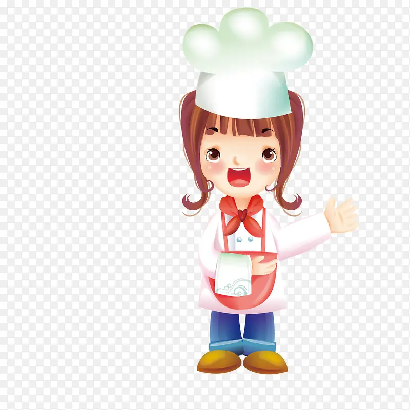 拿毛巾的女服务员