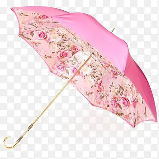 粉色碎花雨伞