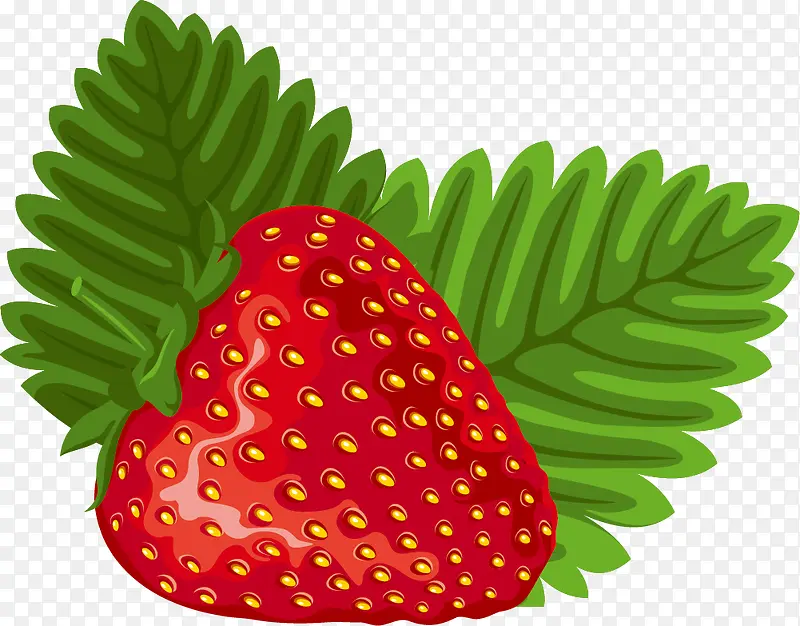 卡通红色草莓