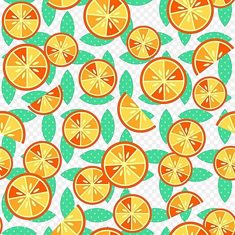 水果柠檬底纹设计免扣素材