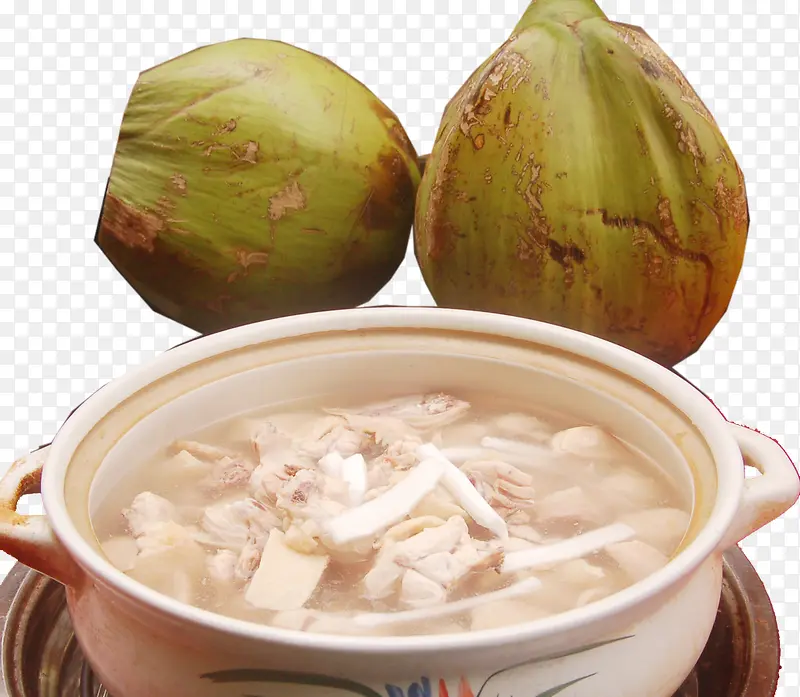 清汤椰子鸡椰子装饰