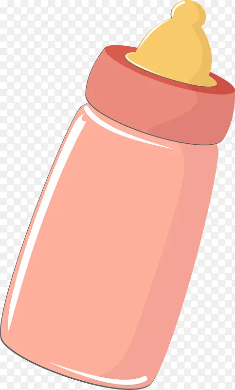 粉色的奶瓶