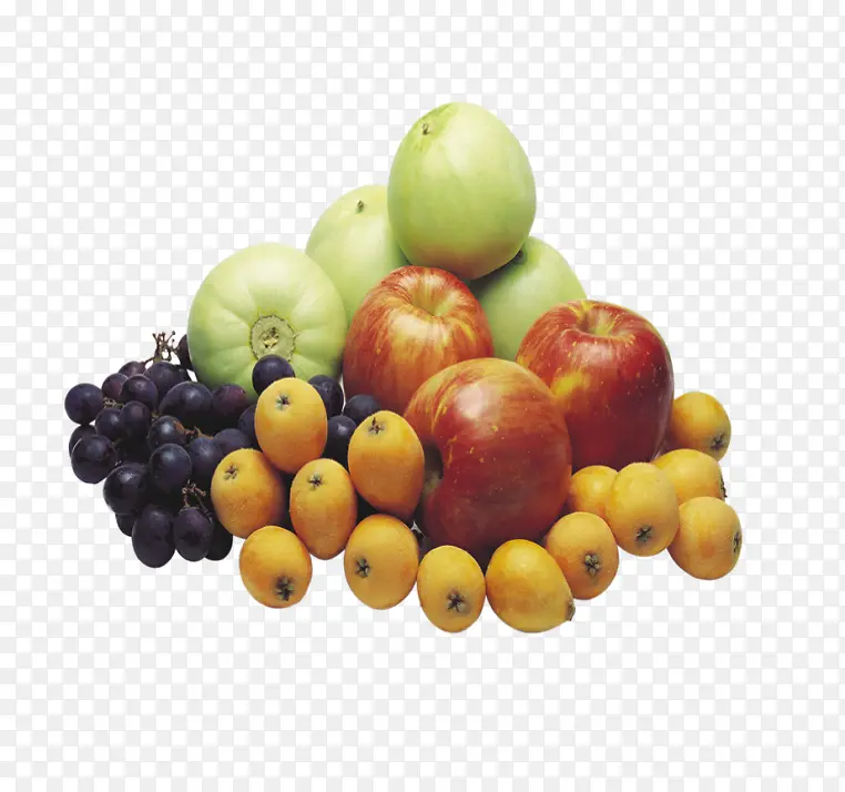 五彩水果堆