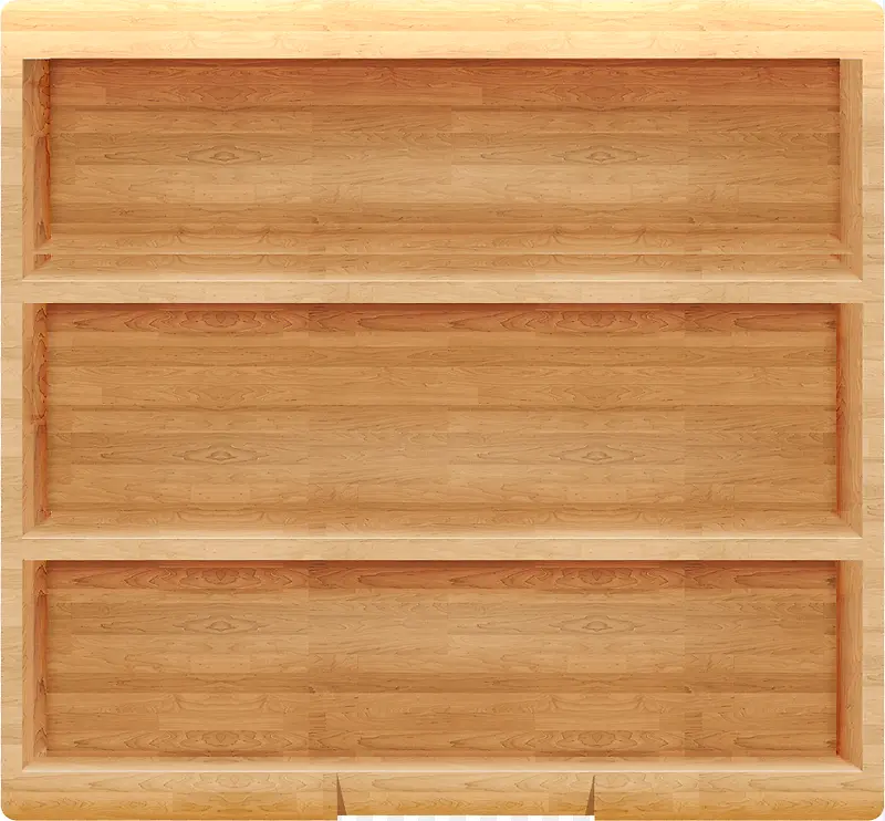木头木架书架装饰