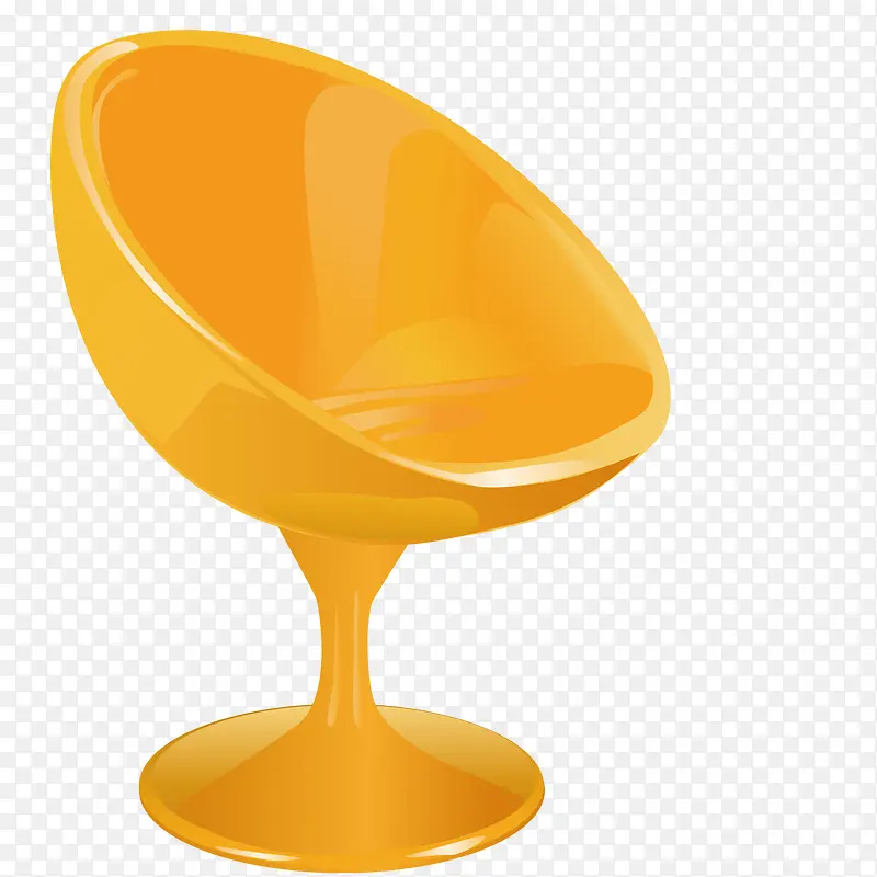 矢量黄色椅子