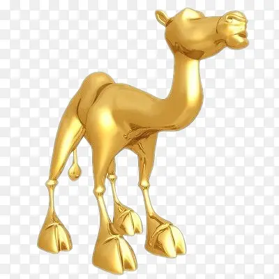 金色3D骆驼