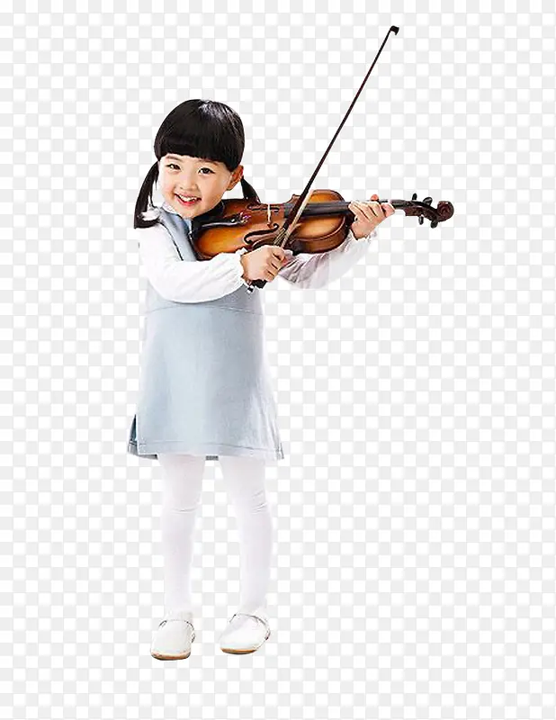 拉小提琴的小姑娘