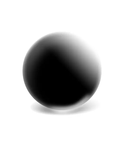 黑色玻璃球玻璃珠png素材