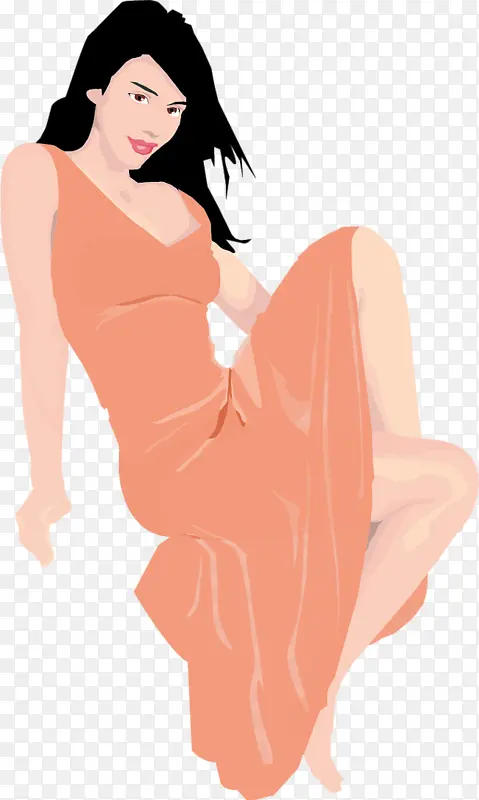 坐着的女孩