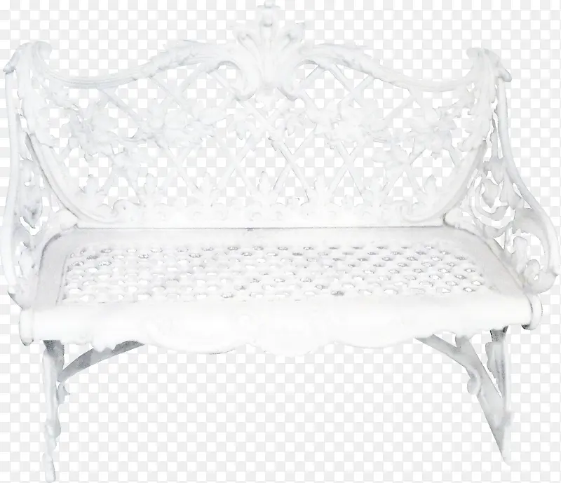 白色漂亮花纹椅子
