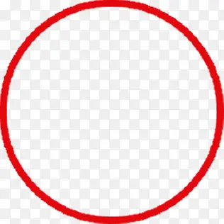 红色圆圈中间空白