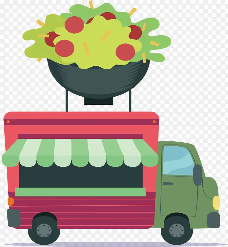 蔬菜沙拉快餐车