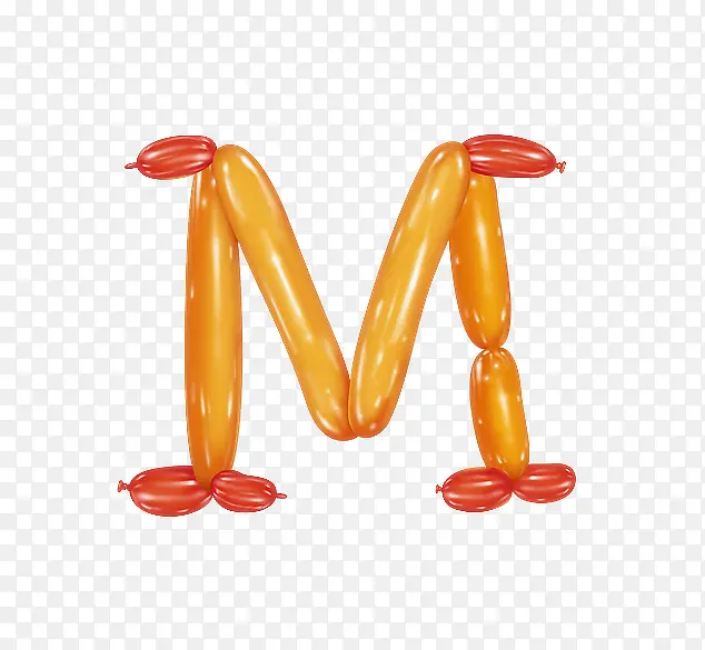 气球字母M