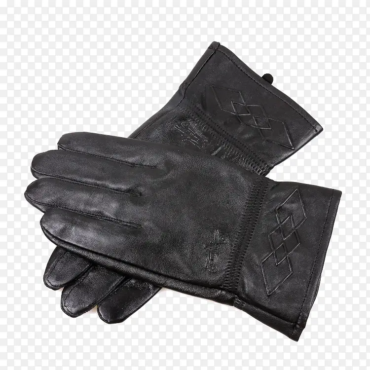 黑色皮质手套