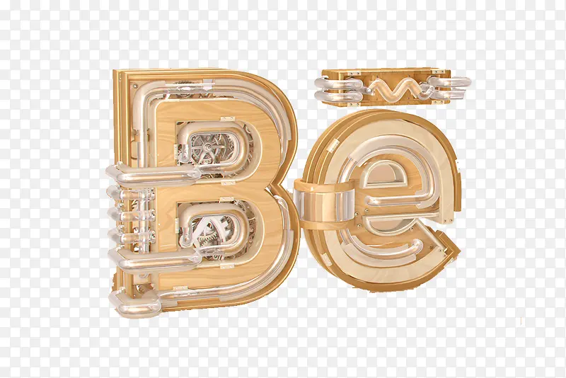 创意字母B E