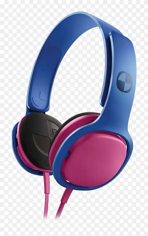 飞利浦头戴式粉蓝耳机