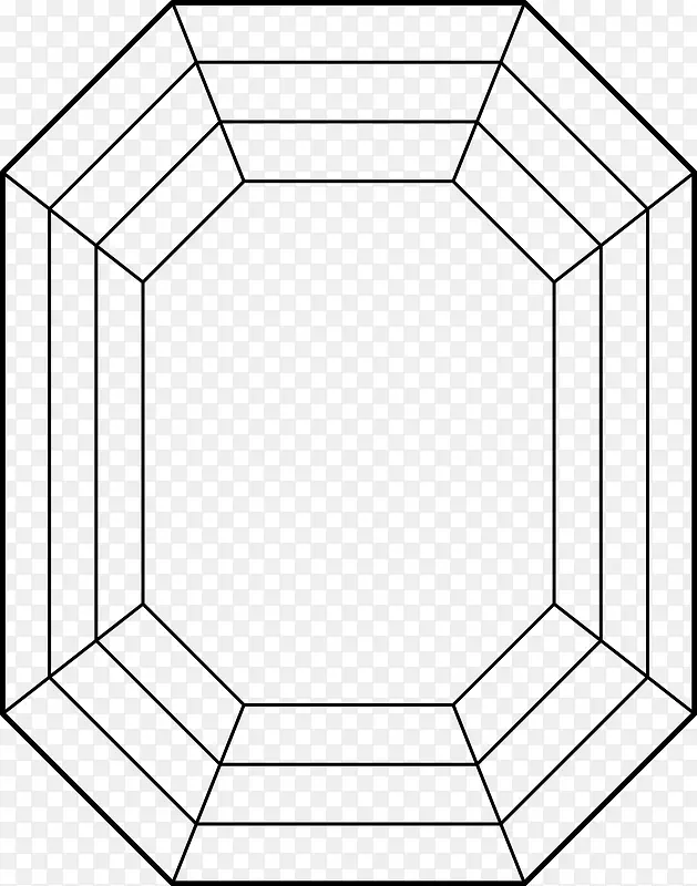 矢量线条钻石图