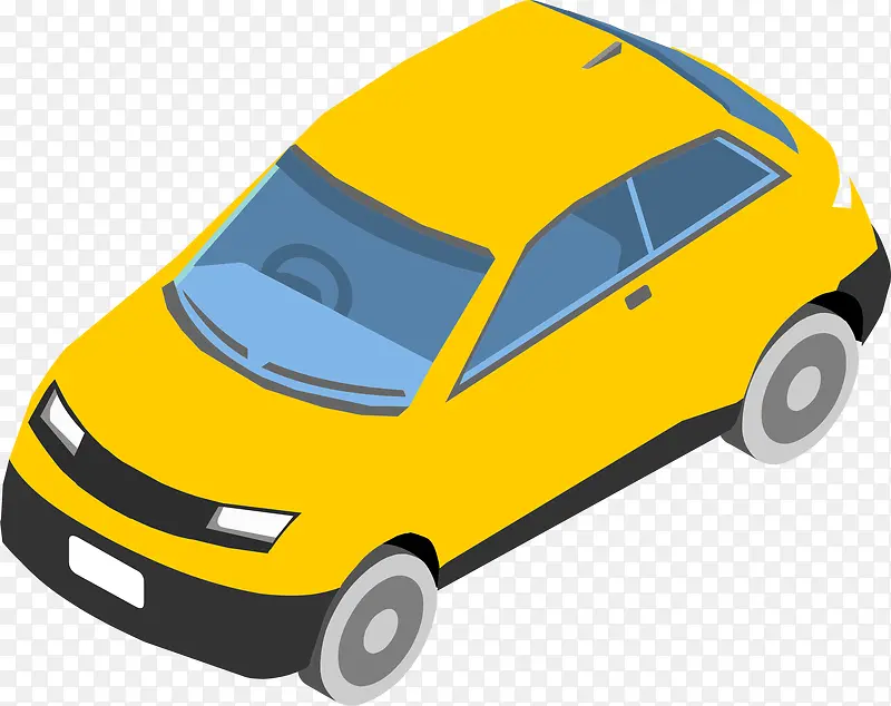 黄色轿车