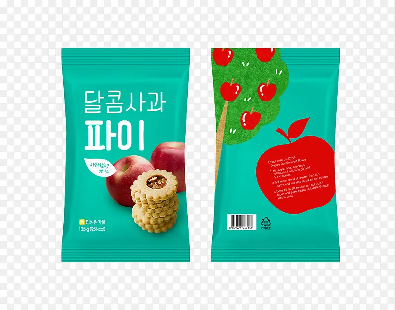 韩式零食蓝色包装袋
