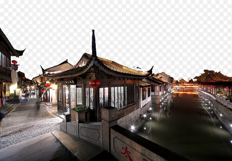 上海古镇夜景