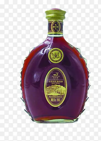 紫色红酒包装瓶子高档