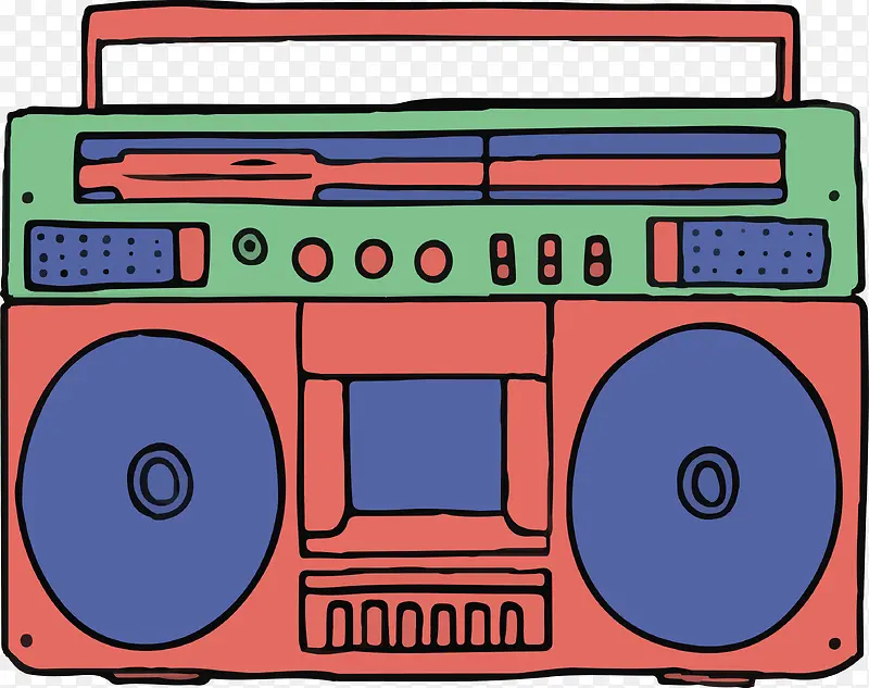 录音机矢量图