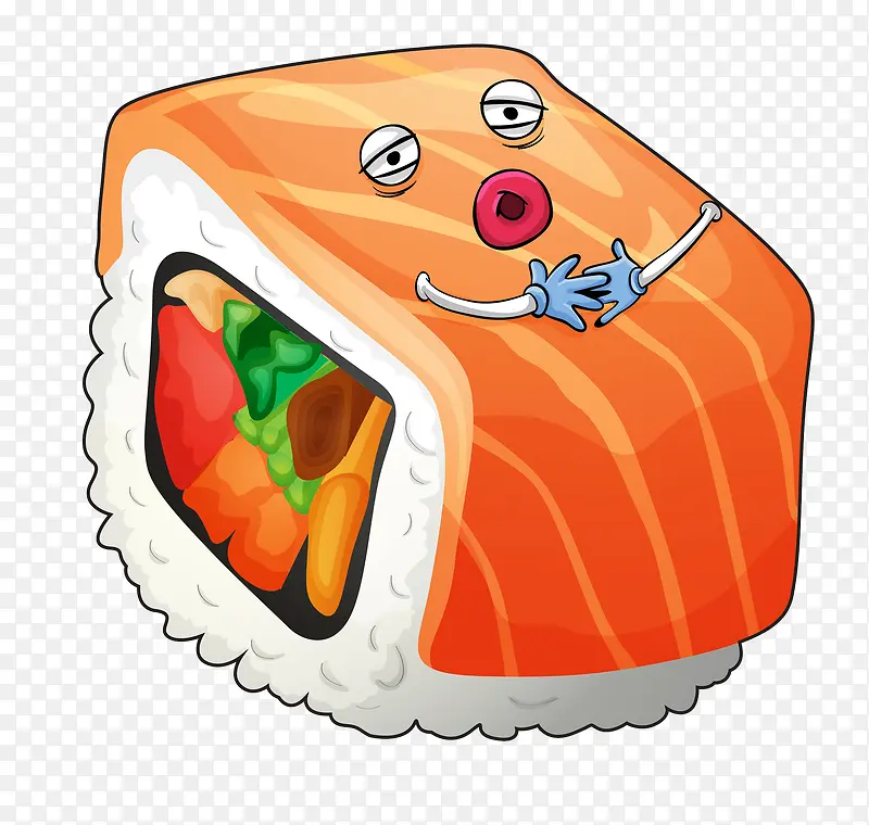 日本料理可爱寿司插图