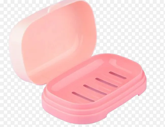 粉色肥皂盒